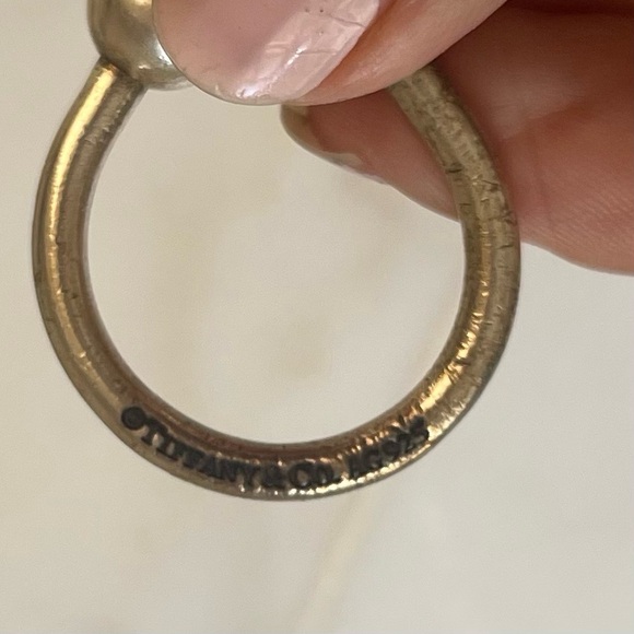 Vintage Tiffany & Co. Silver Classic Ball Keychain Keyring - Picture 2 of 3